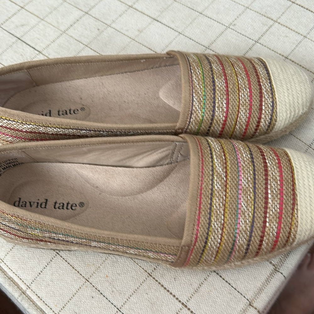David Tate Women's Striped Espadrille Flats/Size 6M - Picture 3 of 6